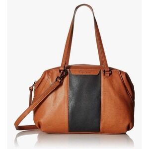Foley + Corinna Handbag Hygge Tower Satchel Cognac Brown Black Crossbody‎